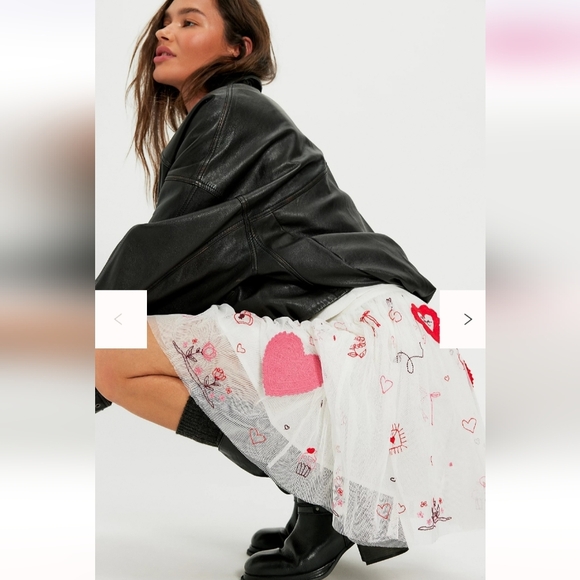 Nwt Free People Sketchbook Skirt Medium